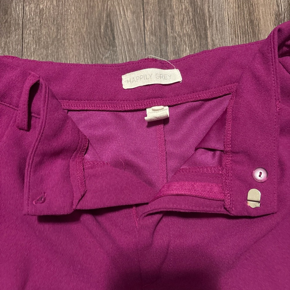 Happily Grey Magenta Pants